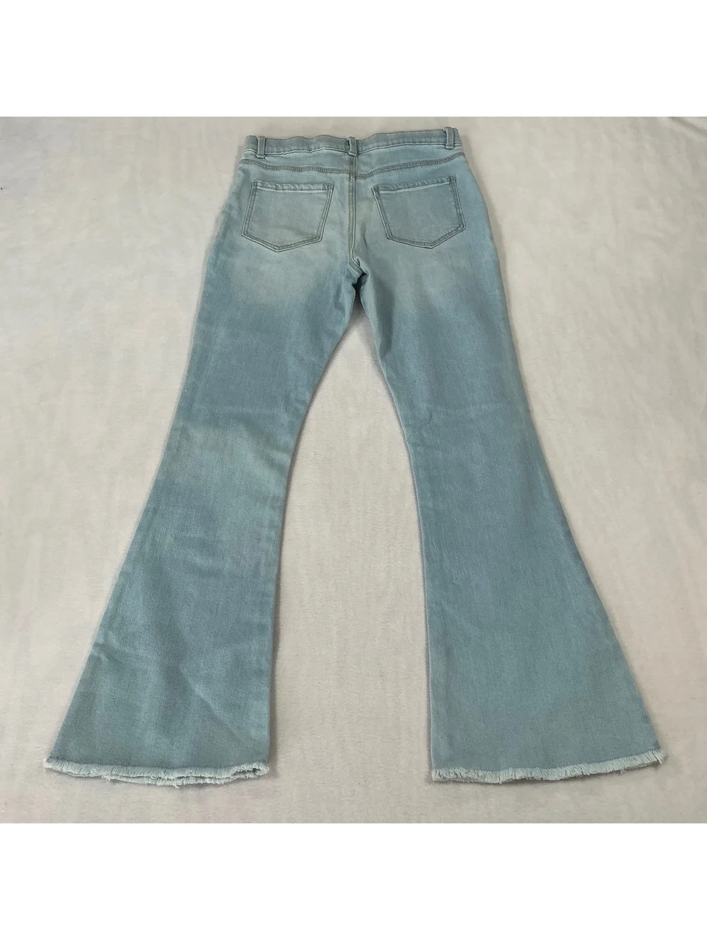 OshKosh B'gosh Girls Size 14A Light Wash Flare Jeans Bell-Bottom Y2K Style